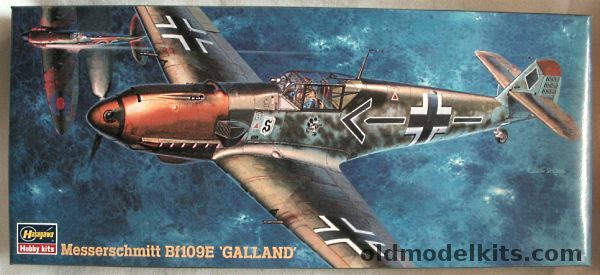 Hasegawa 1/72 Messerschmitt Bf-109E 'Galland' - JG26 France  Sept 1940 - Kdr. JG26 France Dec 1940 - Grp Kdr III/JG26 France June 1940, AP101 plastic model kit